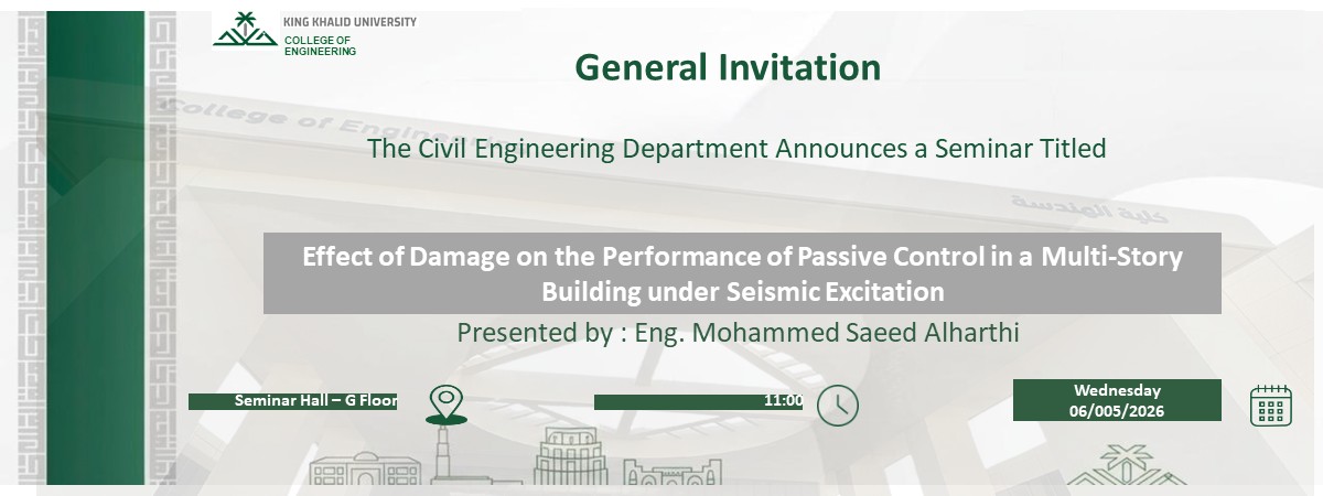 Seminar: Effect of Damage on the Performance of Passive Control in a Multi-Story Building under Seismic Excitation