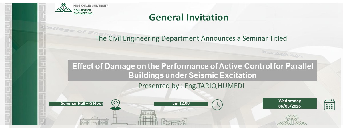 Seminar: Effect of Damage on the Performance of Active Control for Parallel Buildings under Seismic Excitation