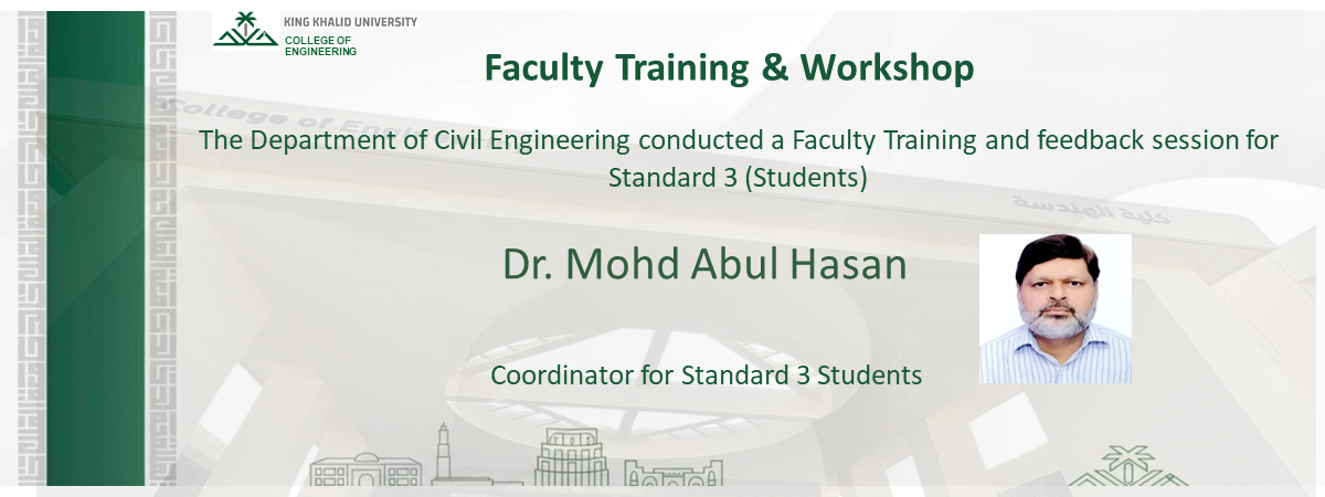 Faculty Training and feedback session for Standard 3 (Students)