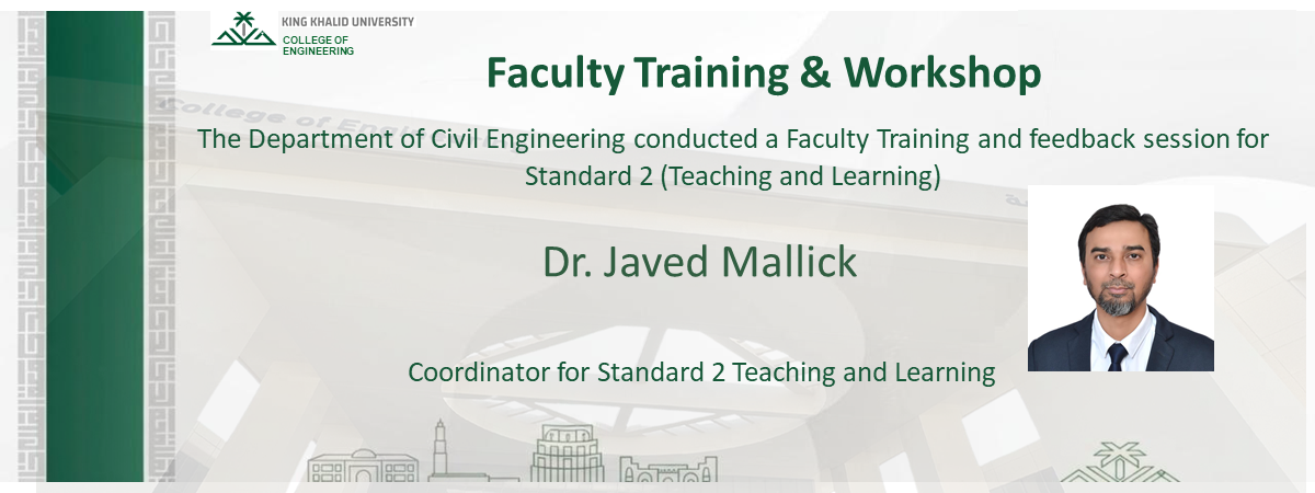 Faculty Training and feedback session for Standard 2 (Teaching and Learning)