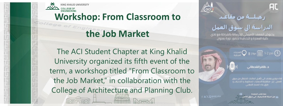 From Classroom to the Job Market Workshop